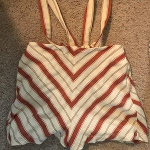 Urban Outfitters Maisy Stripped Shortall Overall